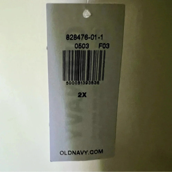 NWT Old Navy Black Floral Button Dress Raglan 3/4 Sleeve Plus Size 2X - Picture 12 of 12